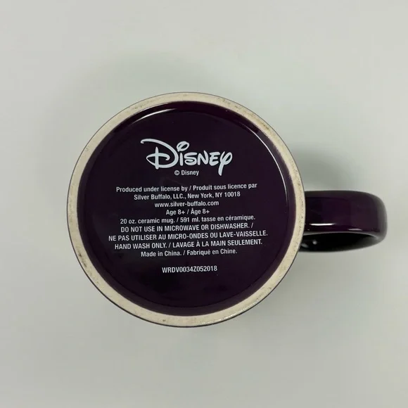 Disney Villains Mug Ursula Cruella Wicked Queen Maleficent 20 Oz Ceramic Purple - Picture 6 of 9